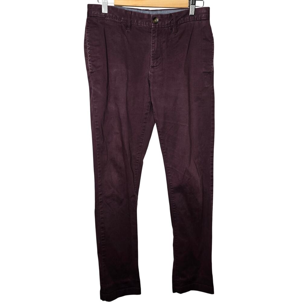 Men's Wallin & Bros Mauve Burgundy Chino Pants Size 30/32